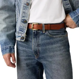 Levi's Damen Addison Gürtel, Braun, 80