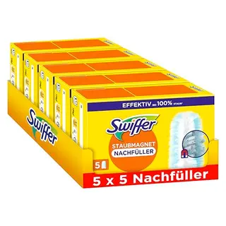 Swiffer Staubmagnet Nachfüllpackung, 25 Tücher – Fängt und schließt 3-mal mehr Staub und Haare ein
