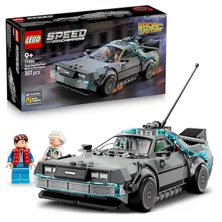 LEGO Speed Champions Zeitmaschine - Spielzeug mit Marty McFly & Doc Brown - Kreatives Geschenk für Kinder ab 9 Jahren