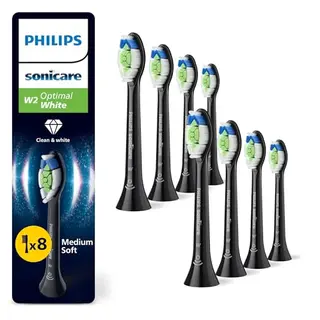 Philips Sonicare HX6068/88 Original Ersatzbürstenköpfe Schwarz 8er-Pack