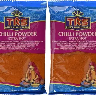 TRS Chilli Pulver Extra Scharf - 100g (Packung mit 2)