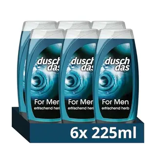 Duschdas Men Duschgel, erfrischendes Duschbad mit Fresh-Energy-Duft, 6 x 225 ml