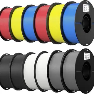 Creality Ender PLA Filament 1,75mm, Mehrfarbig, 12kg Großspule, hohe Druckqualität