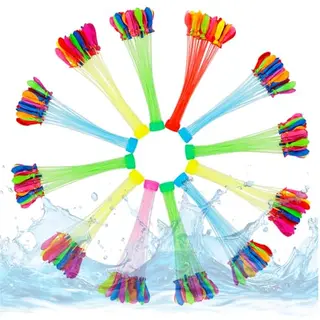 444 bunte Wasserbomben Selbstschließend, schnell befüllbar für Erwachsene und Kinder