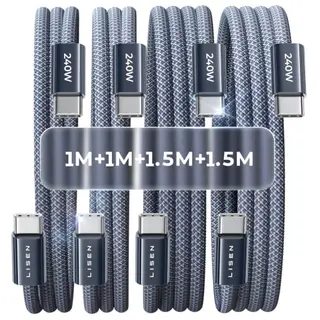 LISEN 240W USB C Kabel, PD 3.1, USB-C auf USB-C