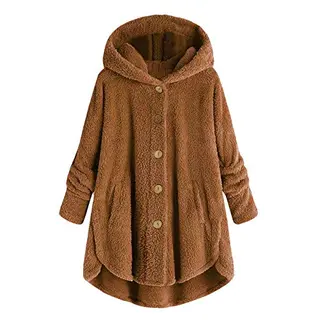 Damen Winterjacke mit Kapuze, Cardigan, V-Ausschnitt, Sale Angebote, Winter- & Herbstjacke, Plus-Wolle, Damenmantel, Damen Sale