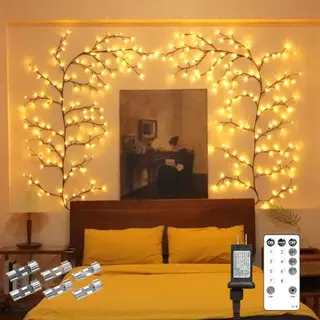 Probapro Lichterkette mit Fernsteuerung – 144 LEDs für Deko in Wohnzimmer und Schlafzimmer (1 Stück)