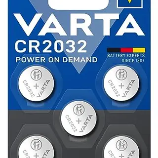 VARTA Knopfzellen CR2032, 5er Pack, für Smart Home, Autoschlüssel & mehr
