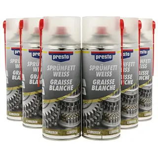 presto Sprühfett Weiß 6x400 ml