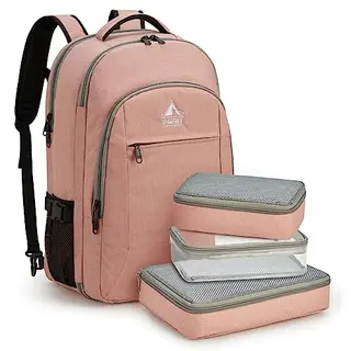 G4Free 40L Reiserucksack & 17-Zoll Laptop-Rucksack für Damen & Herren mit Packwürfeln für Reisen, Urlaub, Business