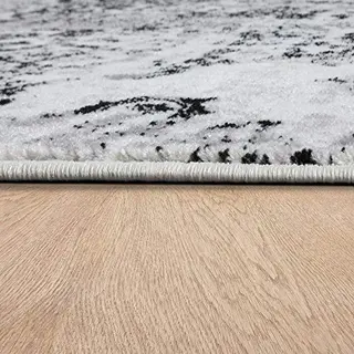 Paco Home Designer Teppich im Vintage-Design, Schwarz-Weiß, 120x170 cm