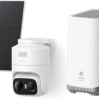 eufyCam C37 mit Homebase 3 Außenüberwachungskamera mit Farbnachtsicht und Solar
