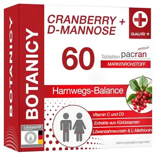 BOTANICY Cranberry + D-Mannose - 60 Stück
