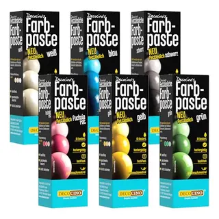 DECOCINO fettlösliche Farbpaste-Set Mehrfarbig Vegetarisch