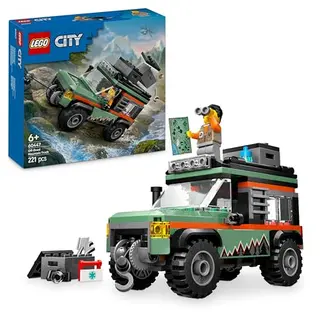 LEGO City Offroad Geländewagen – Bauspielzeug für Kinder ab 6 Jahre, inklusive Minifigur & Zubehör