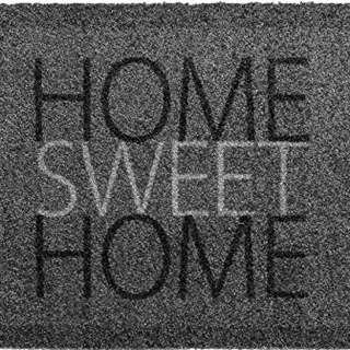 oKu-Tex Fußmatte Deco-Soft für innen - Home-Sweet-Home, rutschfest, 40 x 60 cm
