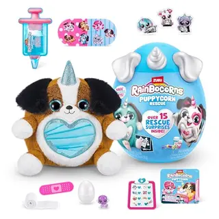 Rainbocorns Puppycorn Rescue Surprise, Schäferhund, Kuscheltier mit 12+ Überraschungen