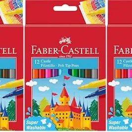 Faber-Castell Filzstifte Castle, 12er Pack