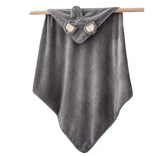 DBTW 80x80cm Baby Badetuch Set, Weiches Kapuzenhandtuch mit Fliege Haarband, Ultraweiches Handtuch für Jungen und Mädchen