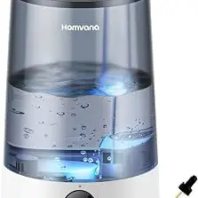 Homvana Luftbefeuchter Schlafzimmer 360° Kaltvernebler (3,6 L, Grau)
