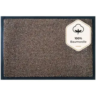Floordirekt Fußmatte - Karat - Schmutzfangmatte, rutschfest, 40 x 60 cm, braun