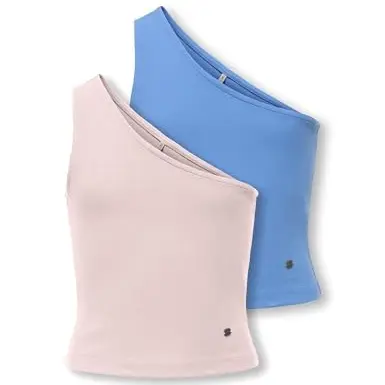ONLY Kognessa Life One-Shoulder Top 2er-Pack