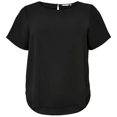 Carmakoma Damen Carvica Aop T-Shirt, Schwarz, Größe 50 EU