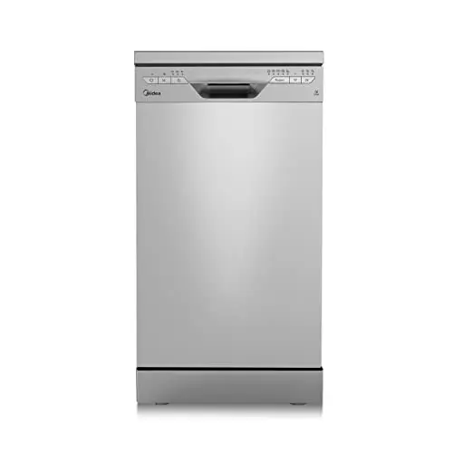 Midea SF 3.45N PRO Geschirrspüler, freistehend, 9 Maßgedecke, WLAN, 5 Programme, 47 dB, Inox