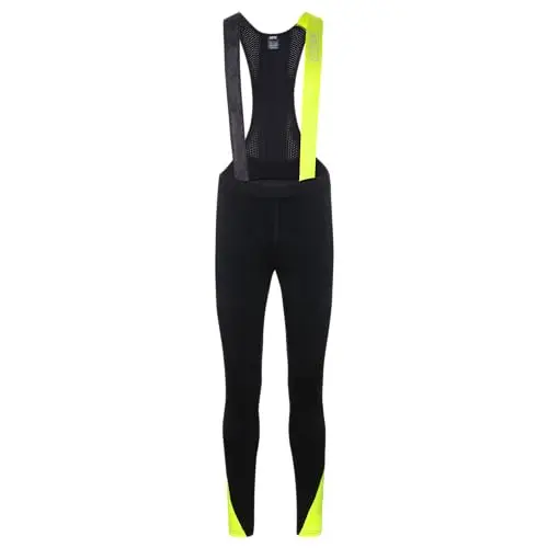 GORE WEAR Herren C5 Thermo Trägerhose, Schwarz/Neongelb, Größe M