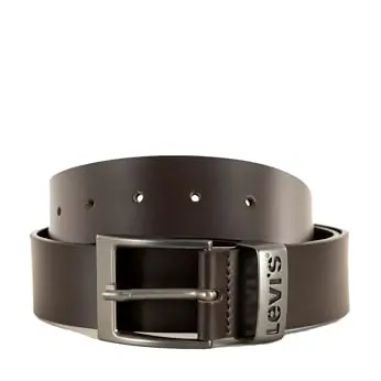 Levi's Unisex Ashland Metal Gürtel, Braun, 80