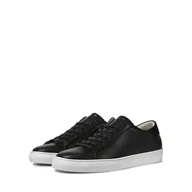 JACK & JONES Herren Sneaker Jfwcorey Leather, Schwarz, Größe 40