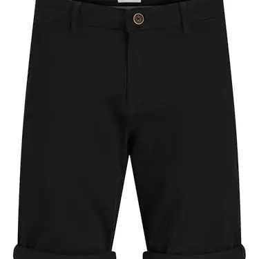 JACK & JONES Herren Chino Shorts Regular Fit 12165604 in Schwarz, Größe L