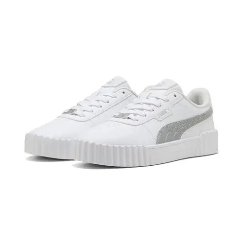 Puma Carina 3.0 Damen-Sneaker, Dayinight White Silver, Gr. 37