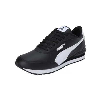Puma ST Runner V4 Unisex-Sneaker in Schwarz/Weiß, Größe 10 UK