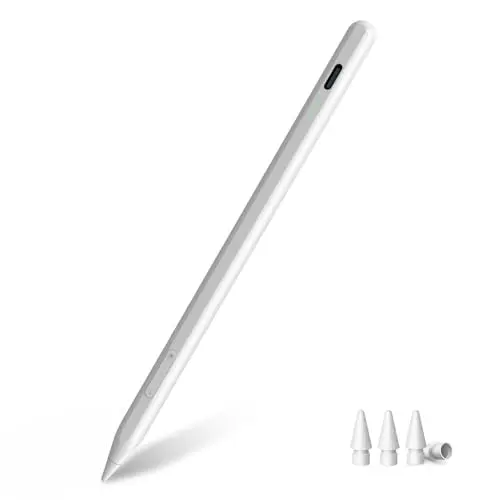 MYSTILUCK Stift für iPad 9. & 10. Gen, Schnellladung, Pencil für Apple iPad (2018-2024) in Weiß