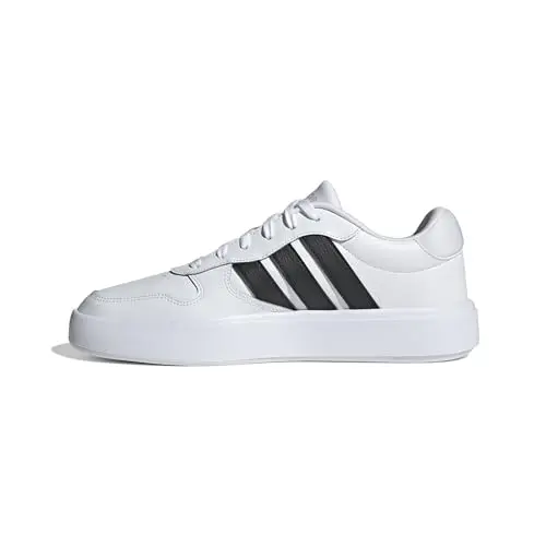 adidas Herren LITECOURT Schuhe, FTWR White/Black, Größe 44 2/3 EU