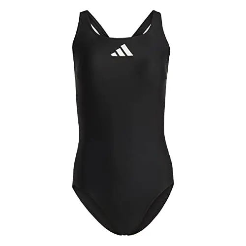 adidas Damen Badeanzug, schwarz/weiß, Größe 36