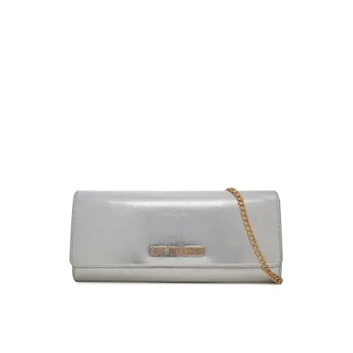 Love Moschino Tasche Silber/Schwarz, Metall & PU, Einheitsgröße