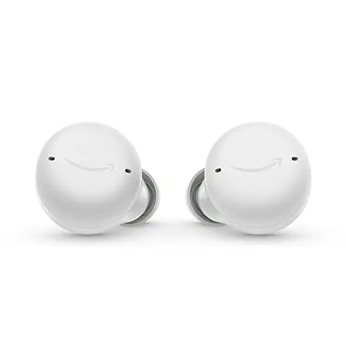 Echo Buds | Kabellose Ohrhörer mit Alexa, Bluetooth und aktiver Geräuschunterdrückung, wasserfest | Weiß