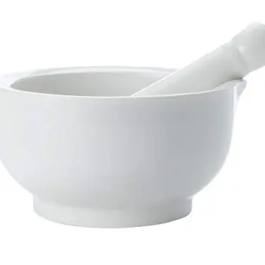 Maxwell & Williams Mörser mit Stößel, 9 cm, in Geschenkbox, Porzellan, Weiß