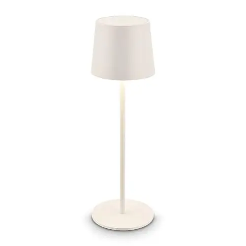 BRILONER LED Tischlampe kabellos dimmbar mit Akku und Touch, Nachttischlampe, Outdoor, 11x34,5 cm, Altweiß