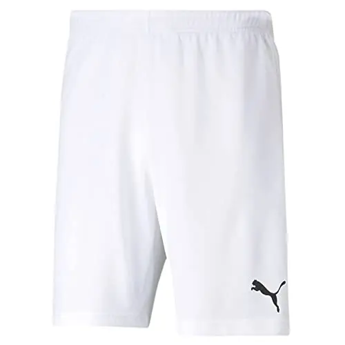 PUMA Herren Teamrise Shorts, Puma Weiß/Schwarz, Größe M