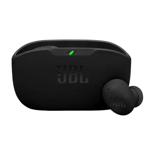 JBL Wave Buds 2 - Kabellose Bluetooth-In-Ear-Kopfhörer mit Noise-Cancelling, 40 h Akku, IP54, Schwarz