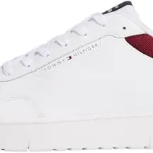 Tommy Hilfiger Herren Sneaker Cupsole Low Top, Mehrfarbig (RWB), Größe 39