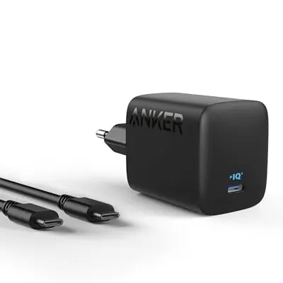 Anker 67W USB C Ladegerät, kompaktes Netzteil für MacBook Air, iPhone 15/16/17, iPad, Galaxy und mehr (inkl. USB-C Kabel)
