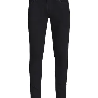 JACK & JONES Herren Skinny Jeans Schwarz 34W Kurz