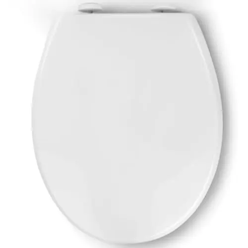 Pipishell WC Sitz mit Absenkautomatik und Quick-Release, Weiß, O-Form, mit verstellbaren Scharnieren