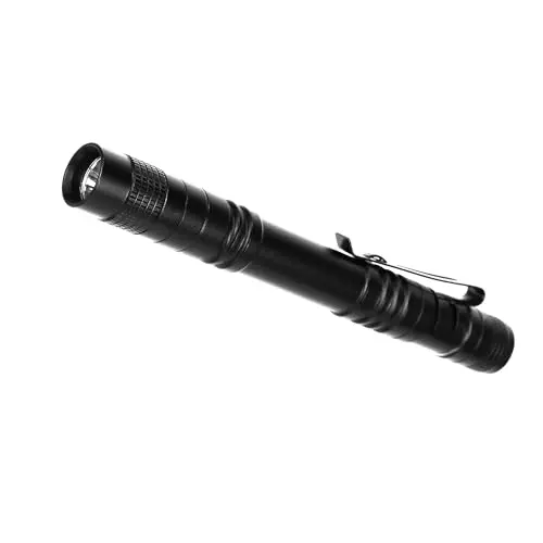 Kompakte EDC Taschenlampe mit Clip, ideal für Camping, Arbeiten und Outdoor-Aktivitäten, AAA-Batterie betrieben