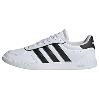 adidas Damen BREAKNET Sleek Schuhe, Weiß/Schwarz/Gold, Größe 36 EU