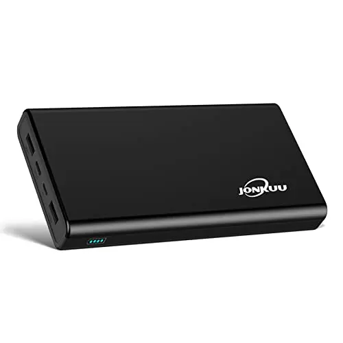 JONKUU 26800mAh Powerbank - Tragbares Ladegerät mit Dual USB und Type-C für iPhone, iPad und Samsung Galaxy